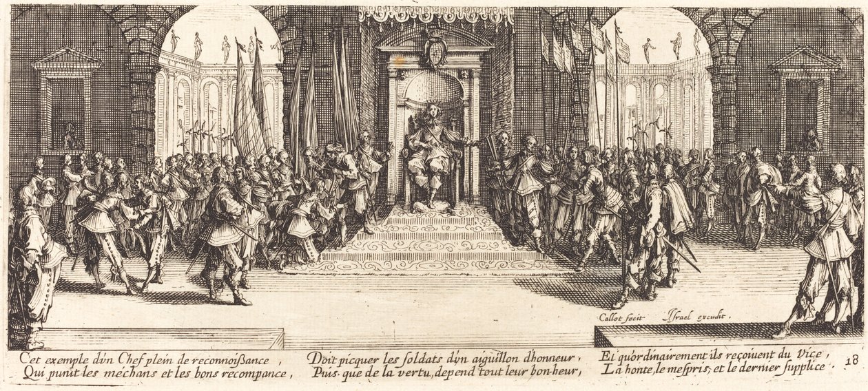 Verteilung der Belohnungen von Jacques Callot