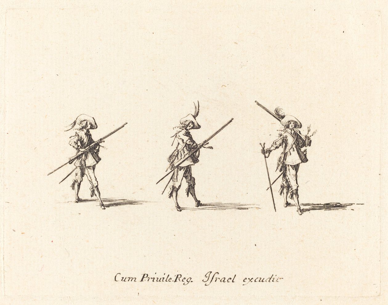 Übung mit dem Musket von Jacques Callot