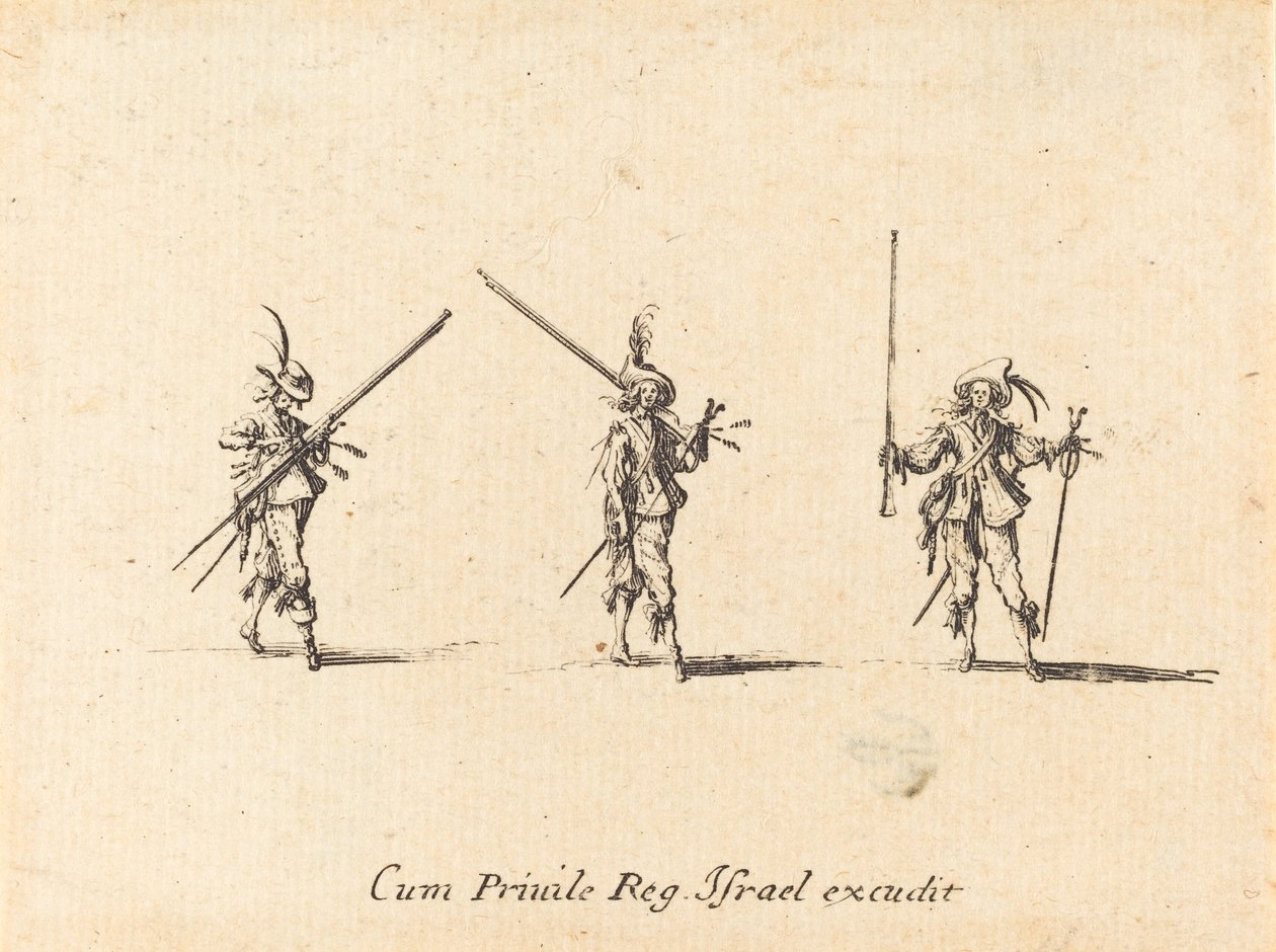 Übung mit dem Musket von Jacques Callot