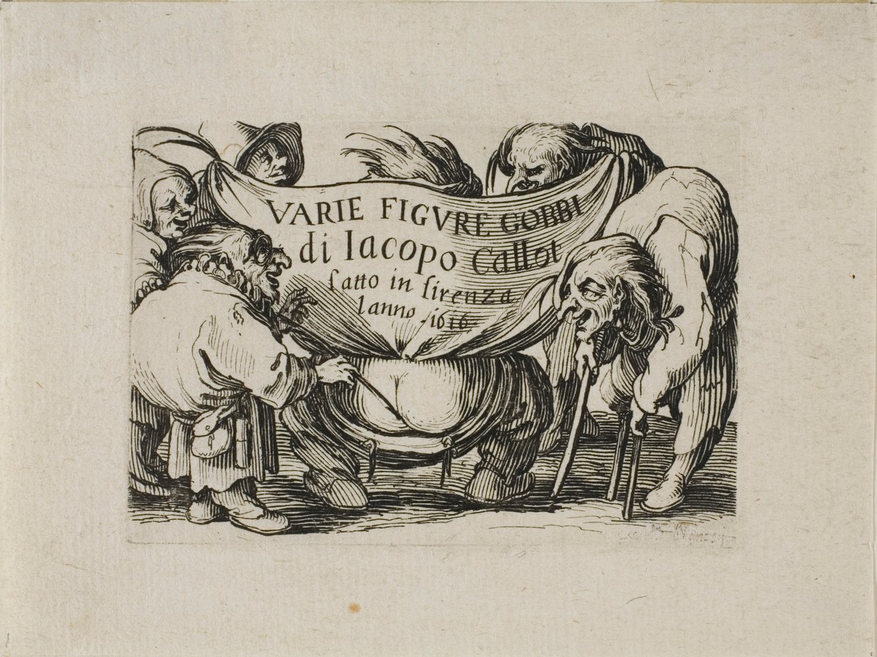 Frontispiz, aus Varie Figure Gobbi von Jacques Callot
