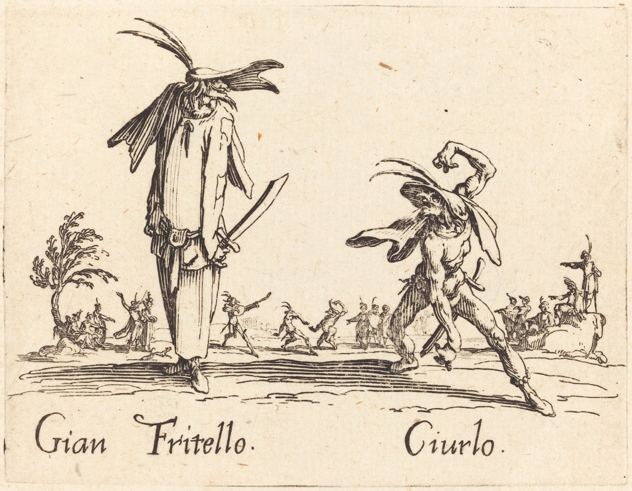 Gian Fritello und Ciurlo von Jacques Callot