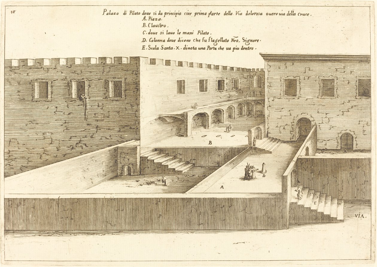 Haus des Pilatus von Jacques Callot
