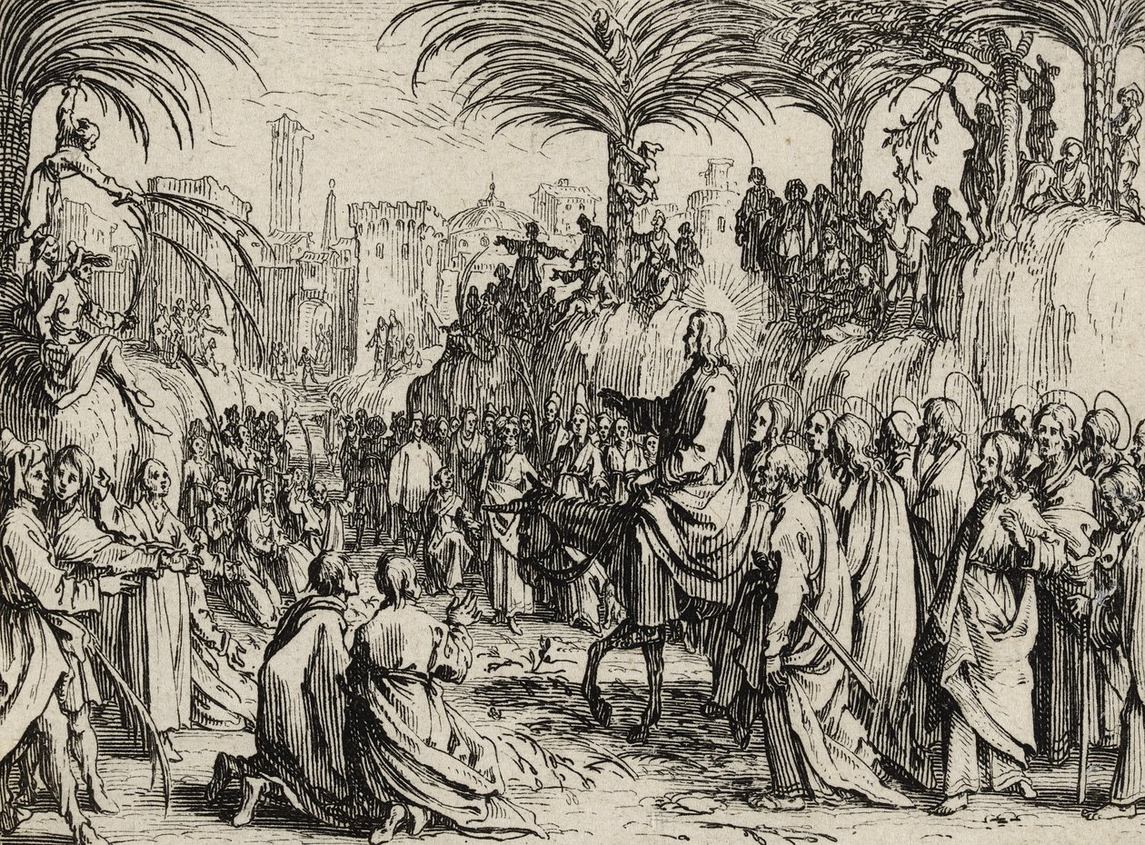 Jesus zieht in Jerusalem ein, 1635 von Jacques Callot