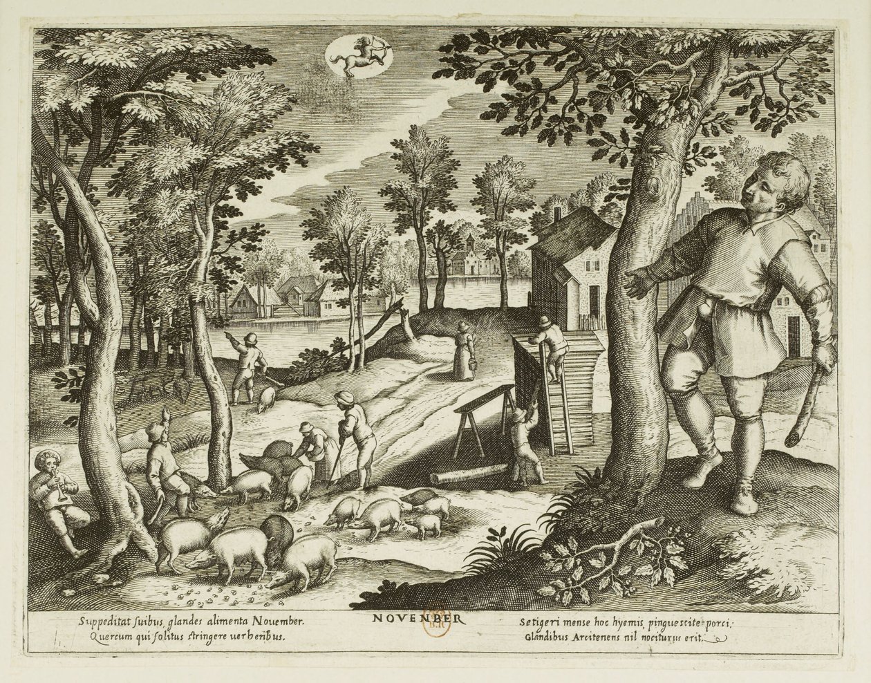 Die Monate. 11, November von Jacques Callot