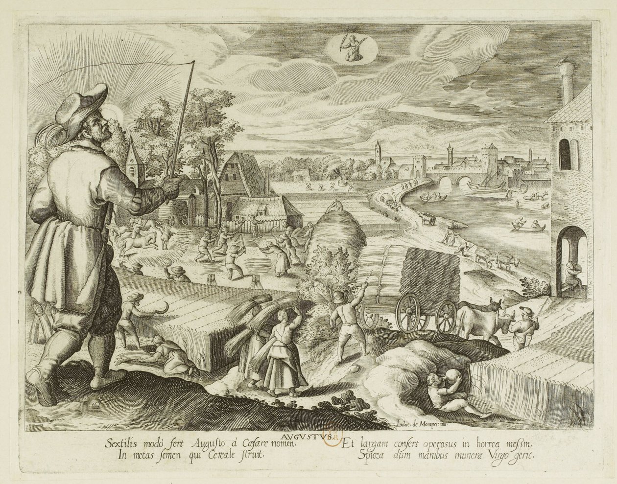 Die Monate. 8, August von Jacques Callot
