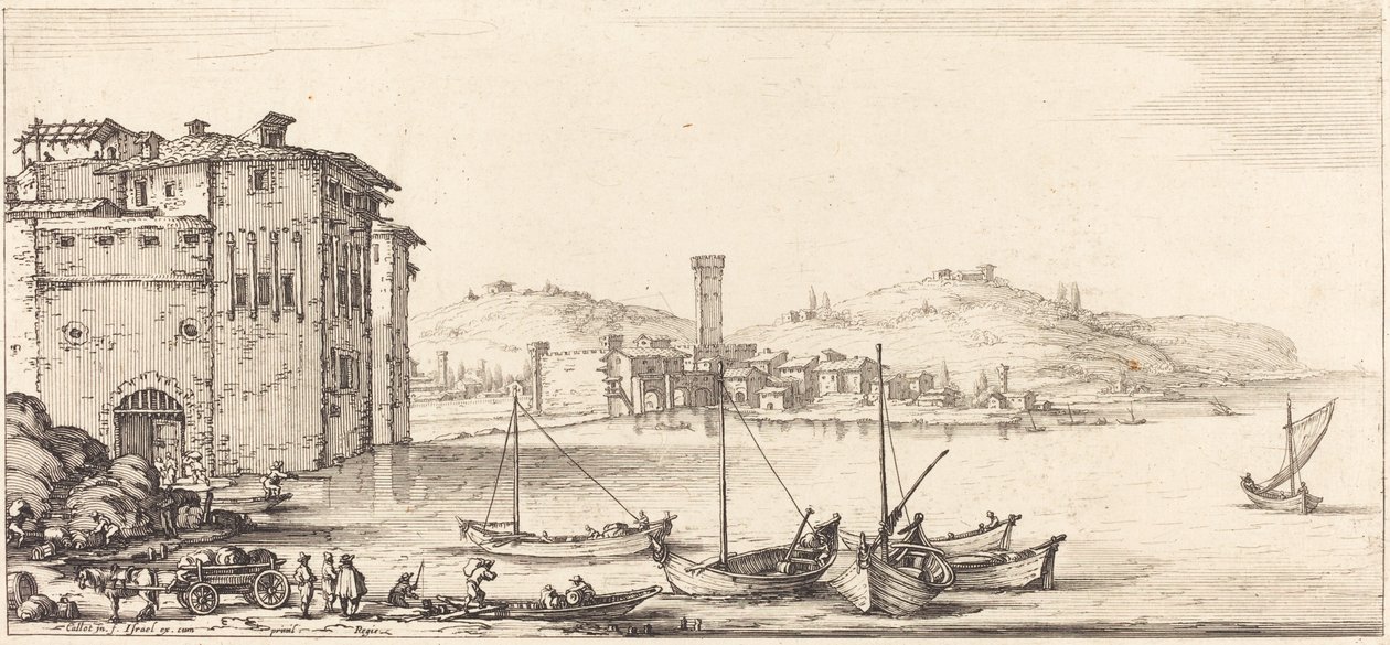 Waren verladen von Jacques Callot