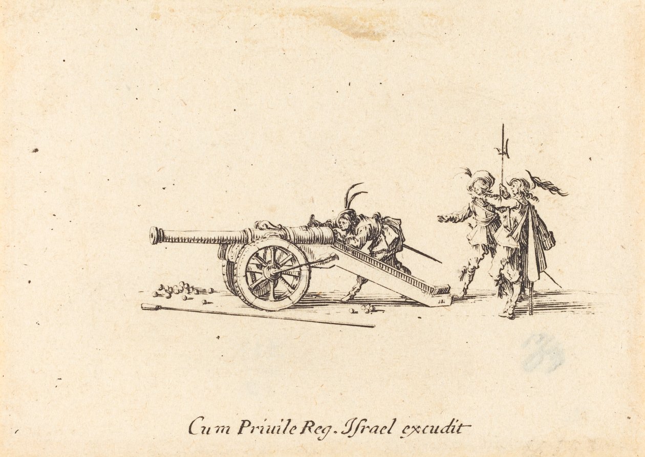 Das Laden der Kanone von Jacques Callot