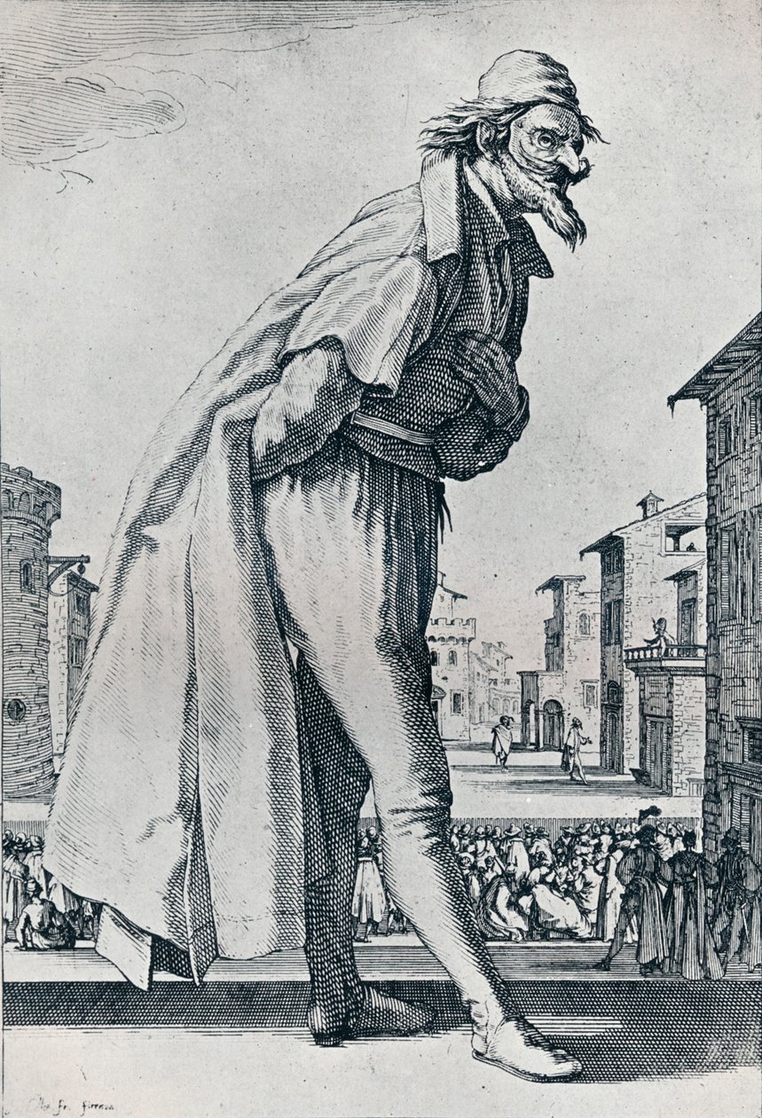 Nr. IV.- Der große Pantalon, um 1620-1635, 1924 von Jacques Callot