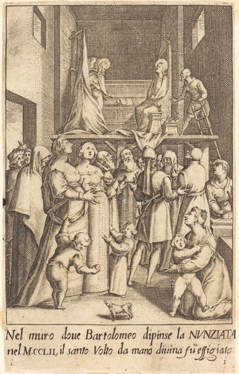 Gemälde der Verkündigung von Jacques Callot