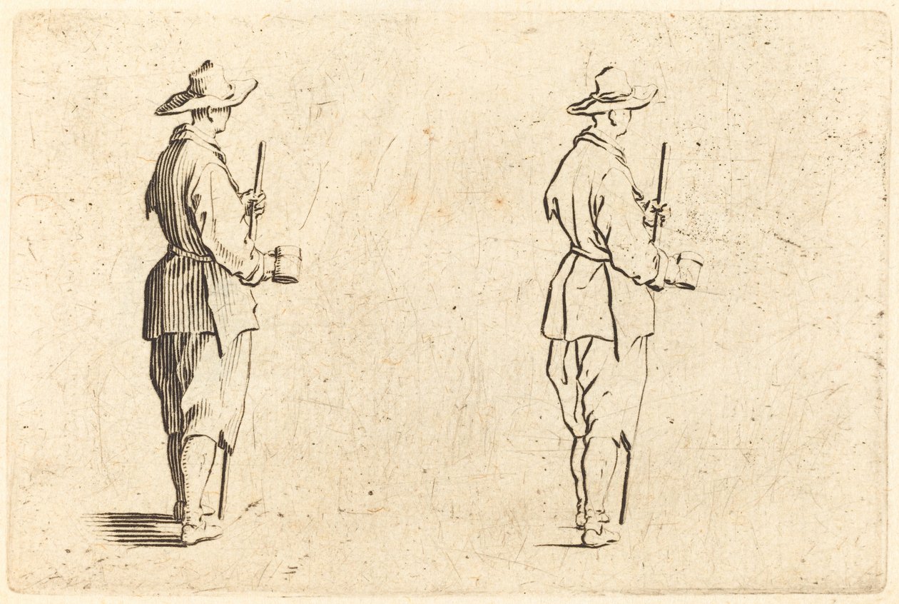 Bauer mit einer Tasse, ca. 1622 von Jacques Callot