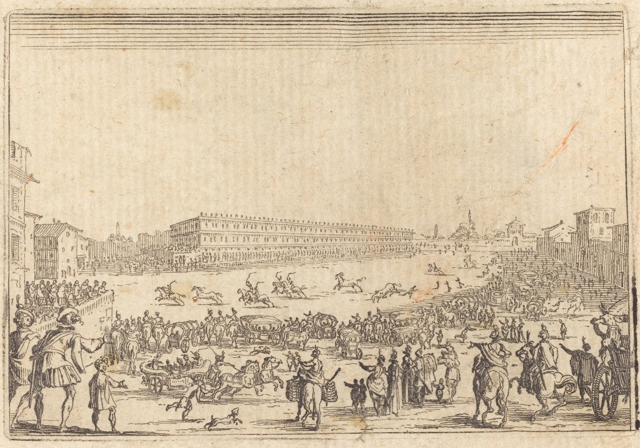 Piazza Presso alla Porta al Prato von Jacques Callot