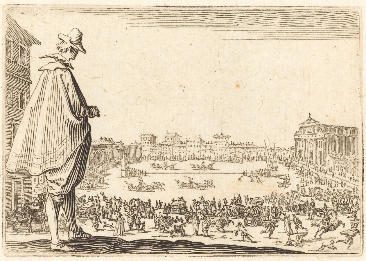 Piazza Santa Maria Novella, Florenz von Jacques Callot