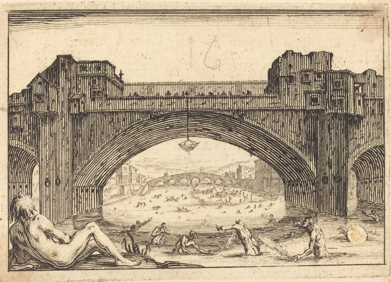 Ponte Vecchio, Florenz von Jacques Callot