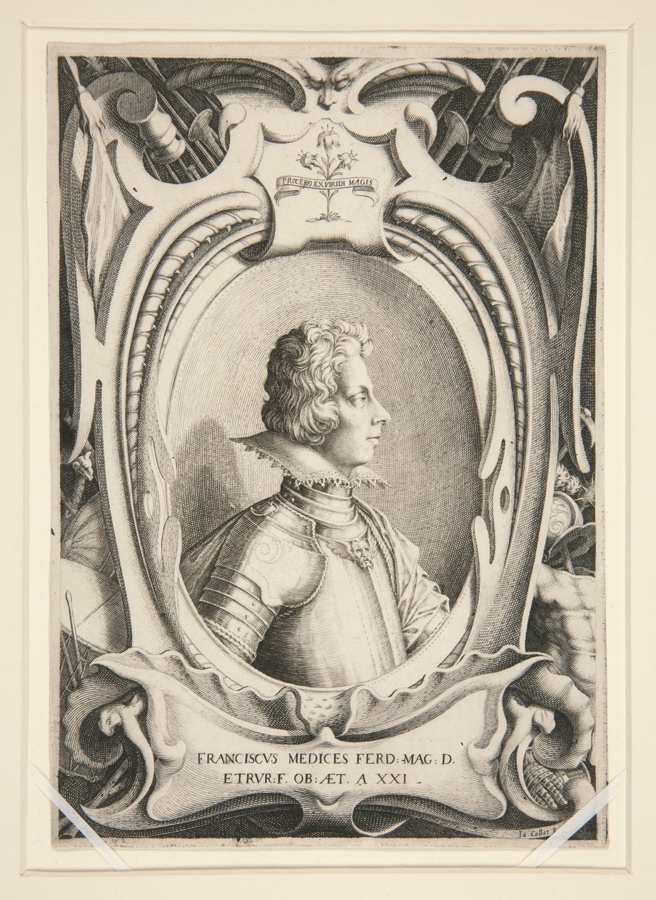 Porträt von Francois de Medicis von Jacques Callot