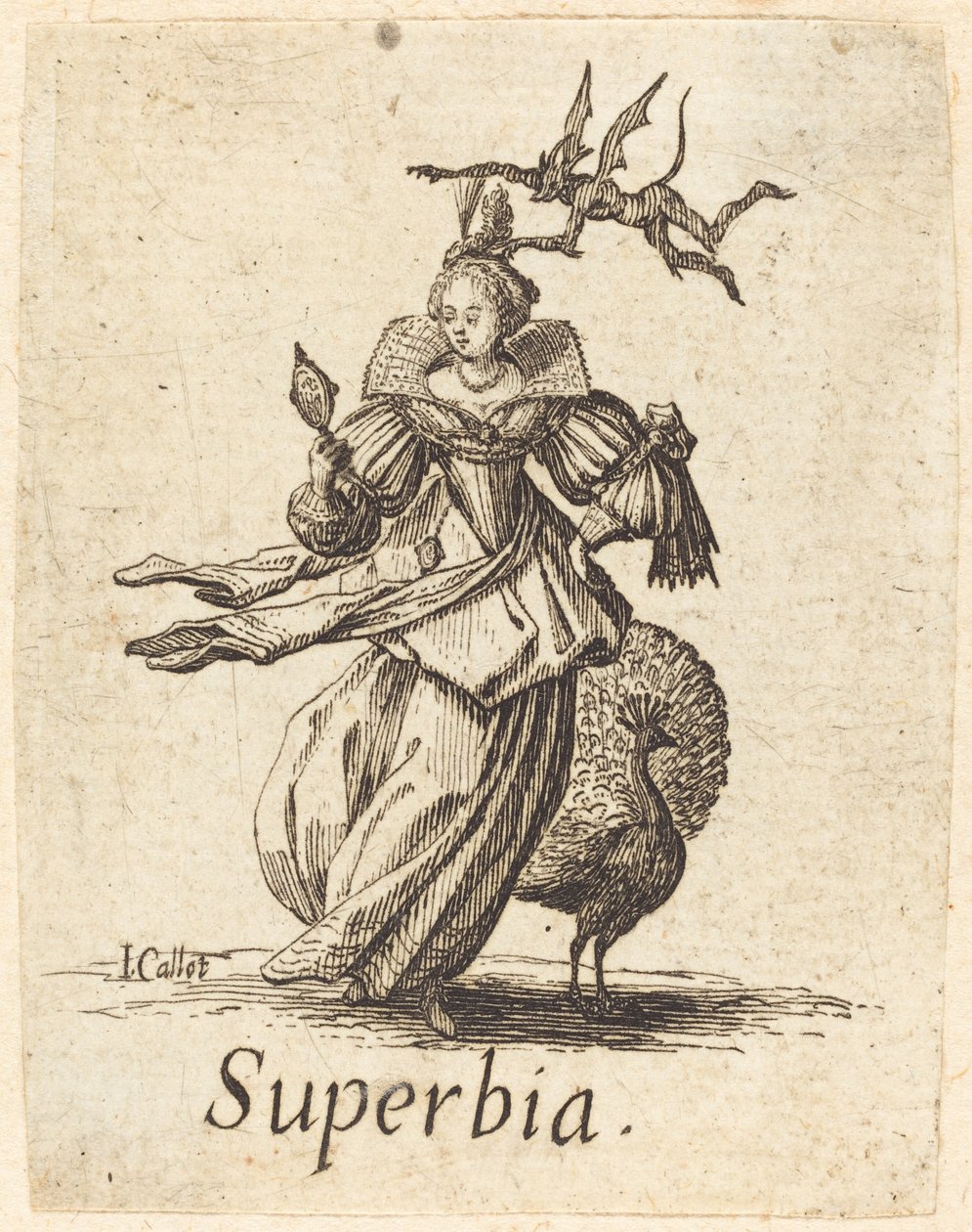 Stolz (Eitelkeit) von Jacques Callot