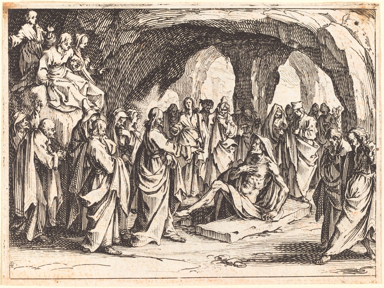 Auferweckung des Lazarus von Jacques Callot