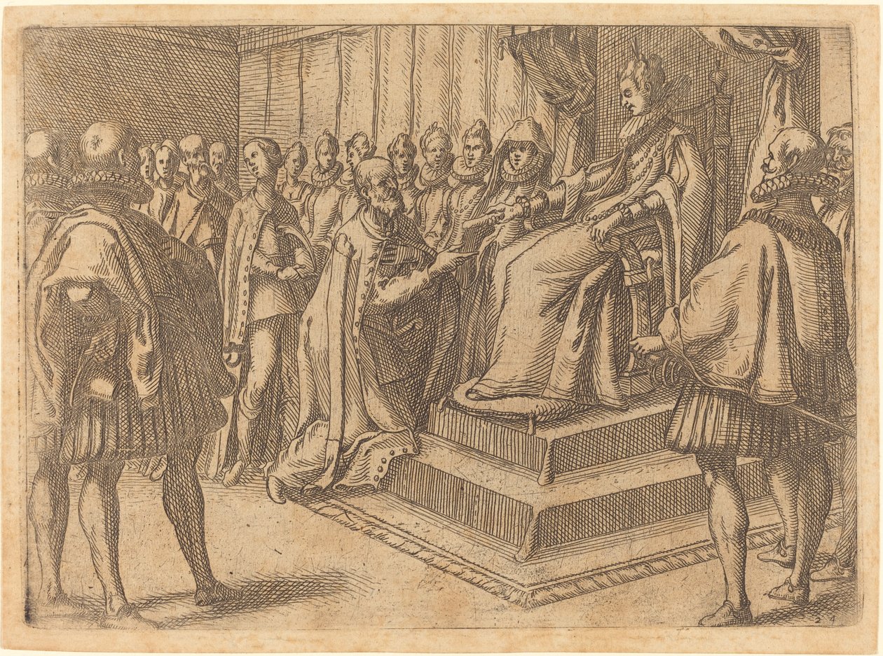 Empfang des Gesandten von Polen von Jacques Callot
