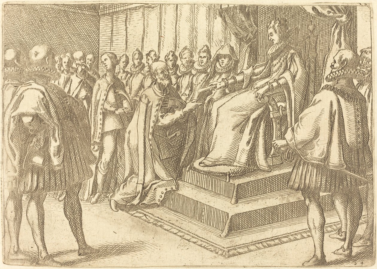 Empfang des Gesandten von Polen von Jacques Callot