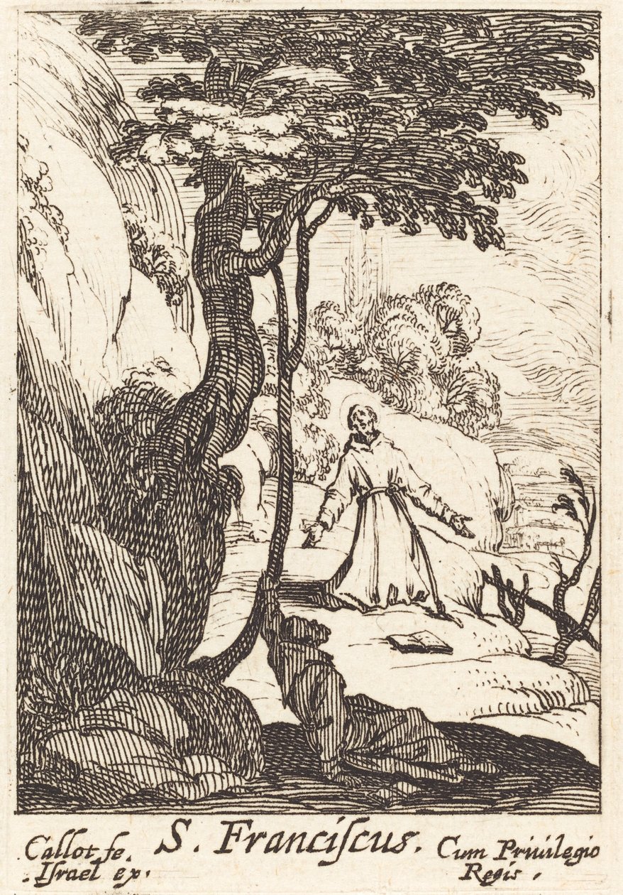 Heiliger Franziskus, ca. 1632 von Jacques Callot