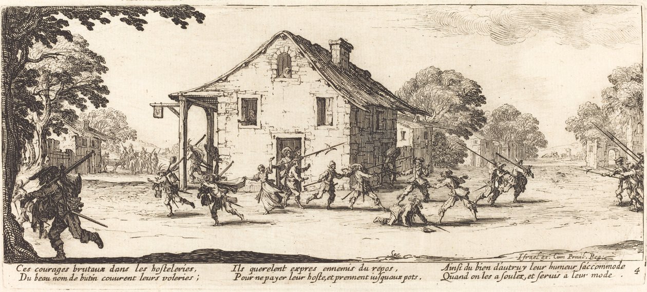 Plünderungsszene von Jacques Callot