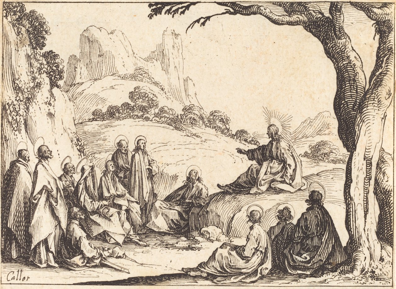 Predigt auf dem Berg von Jacques Callot