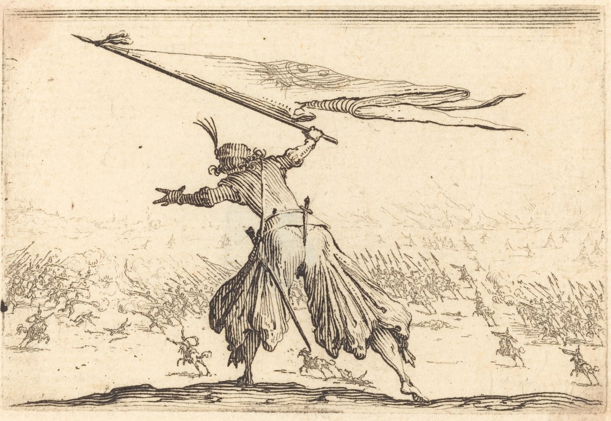 Fahnenträger von Jacques Callot