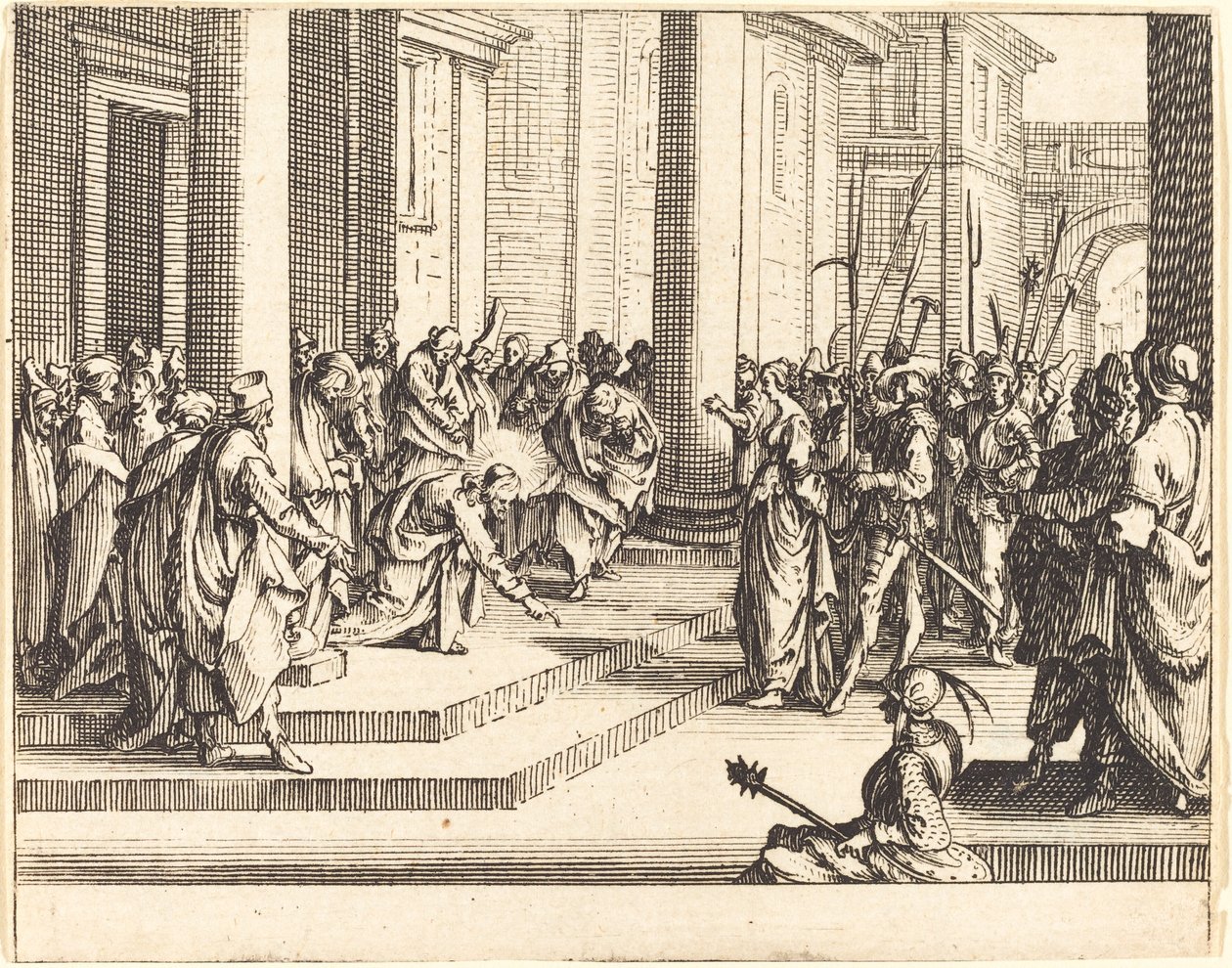 Steinigung Jesu von Jacques Callot