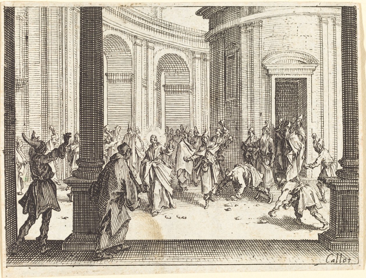 Steinigung Jesu von Jacques Callot