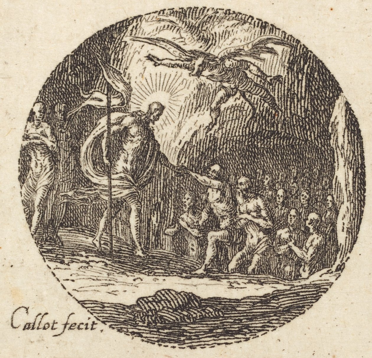 Die Grablegung, ca. 1631 von Jacques Callot