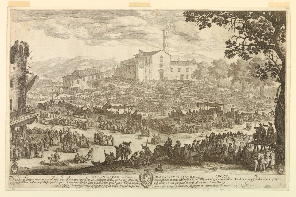 Der Jahrmarkt in Impruneta von Jacques Callot