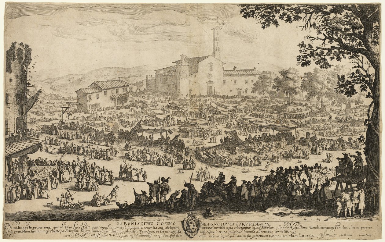 Der Jahrmarkt in Impruneta von Jacques Callot