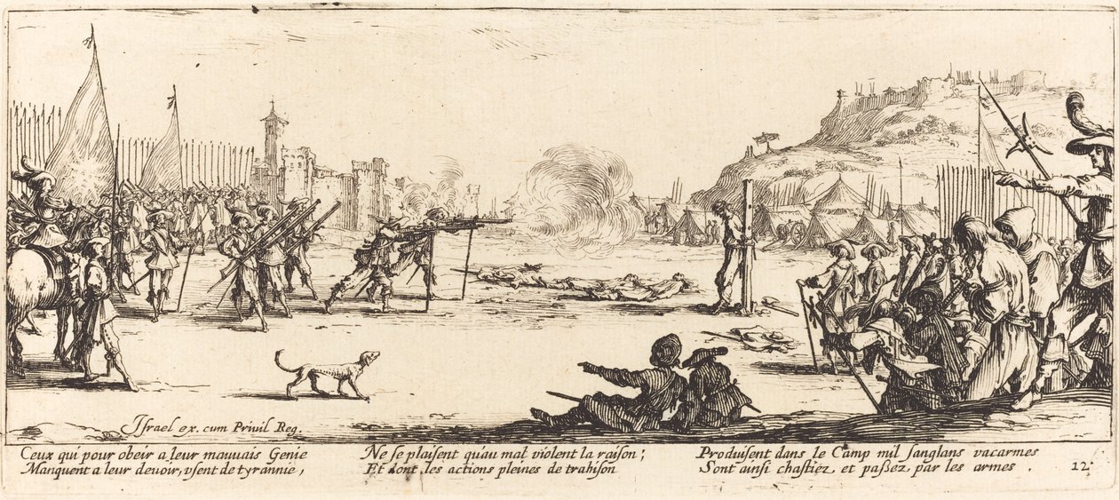 Das Erschießungskommando von Jacques Callot