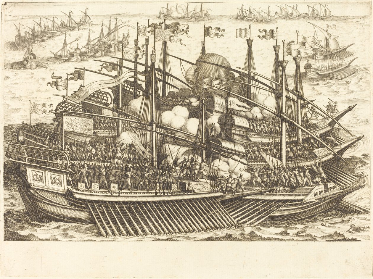 Die erste Seeschlacht von Jacques Callot