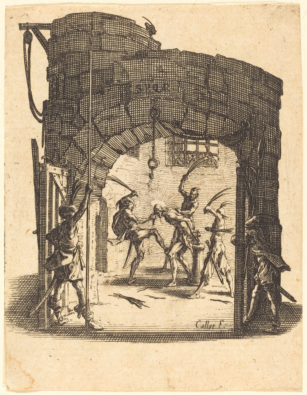 Die Geißelung von Jacques Callot