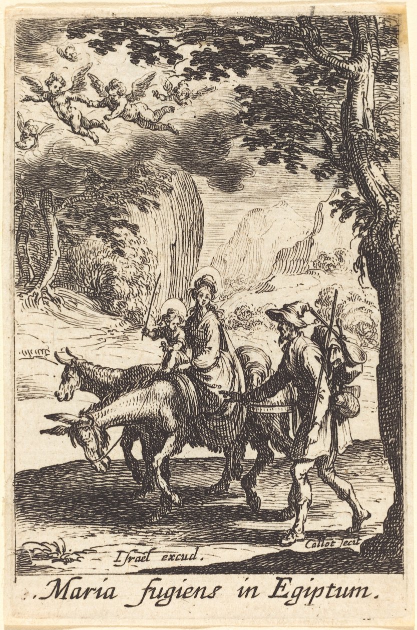 Die Flucht nach Ägypten von Jacques Callot