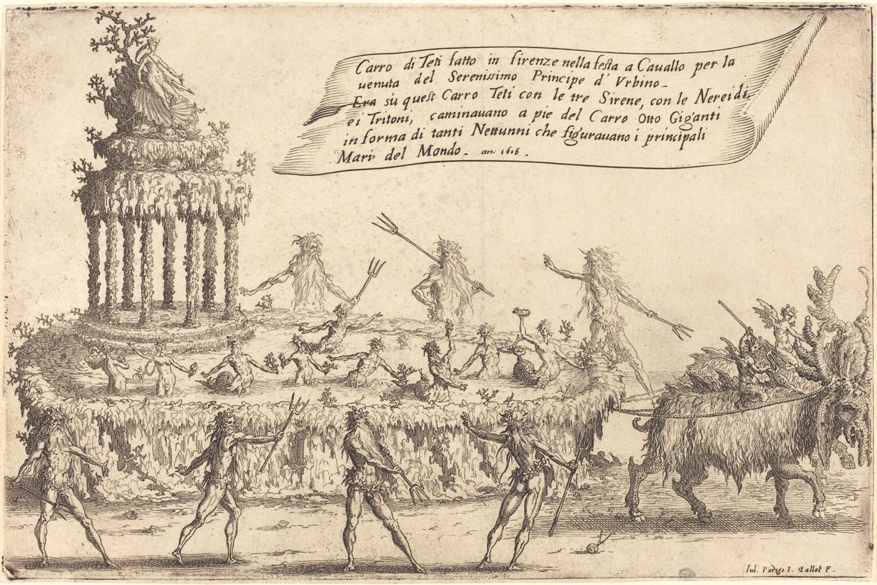 Das Floß der Thetis von Jacques Callot