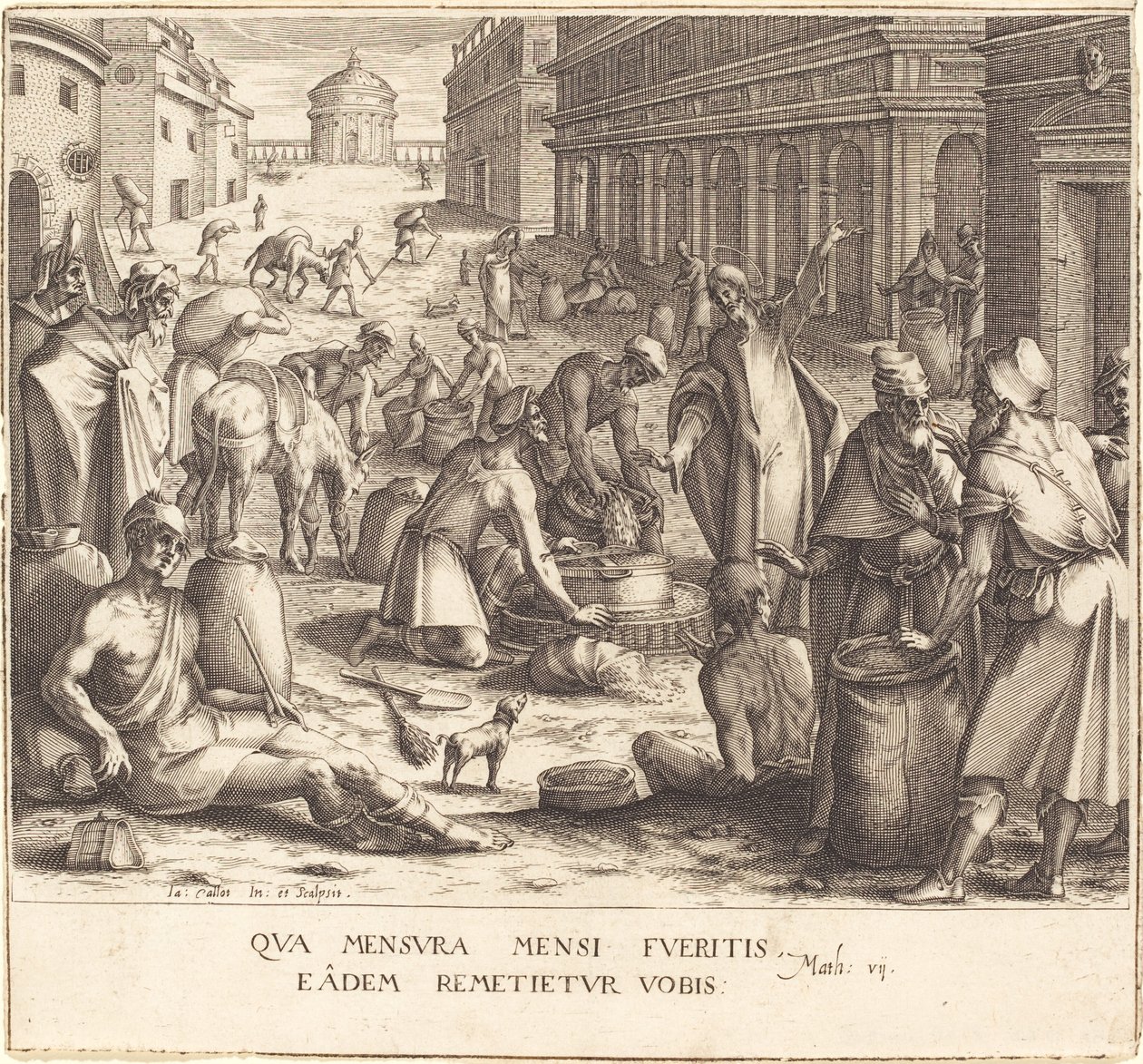 Die Getreidewäger von Jacques Callot