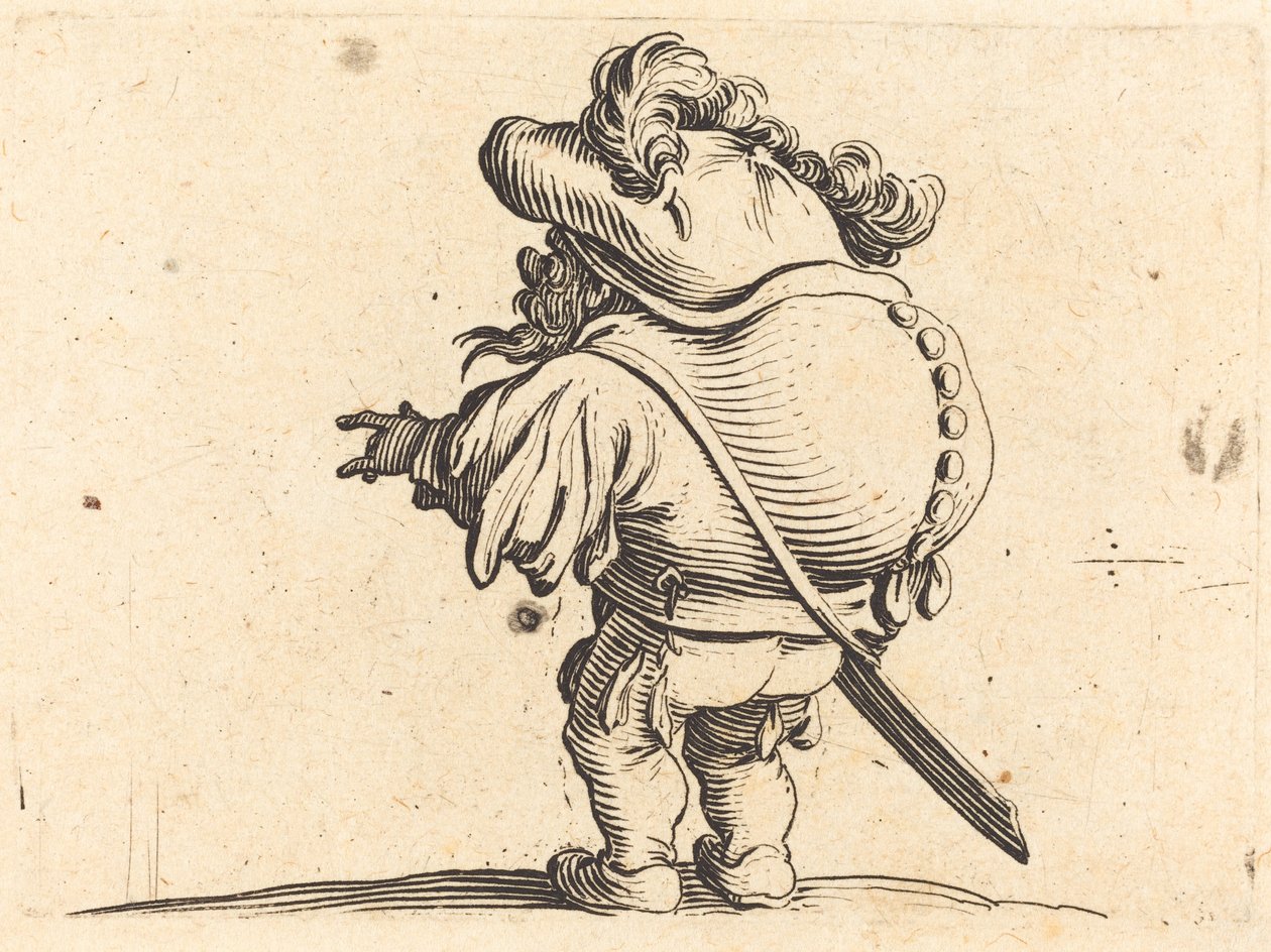 Der Bucklige mit dem Federhut von Jacques Callot