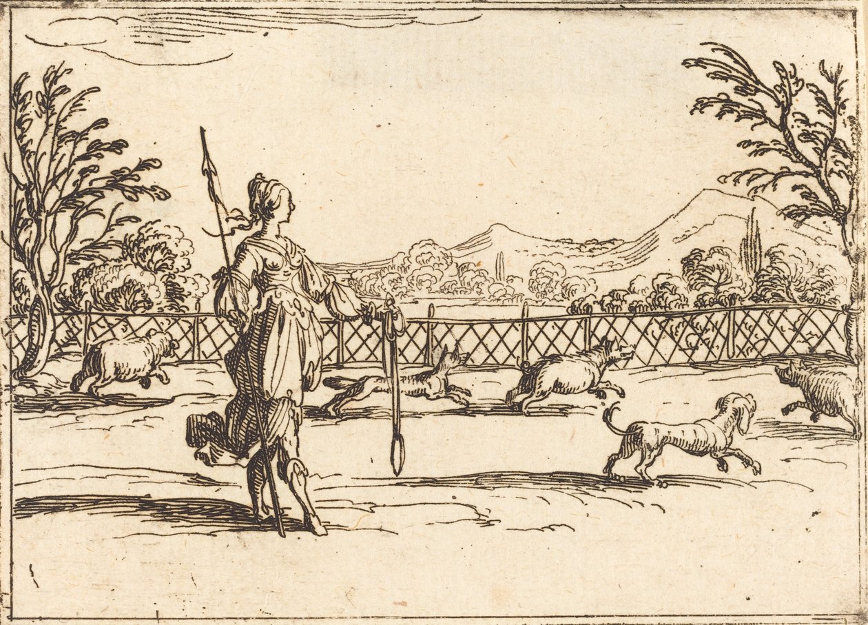 Die Jägerin von Jacques Callot