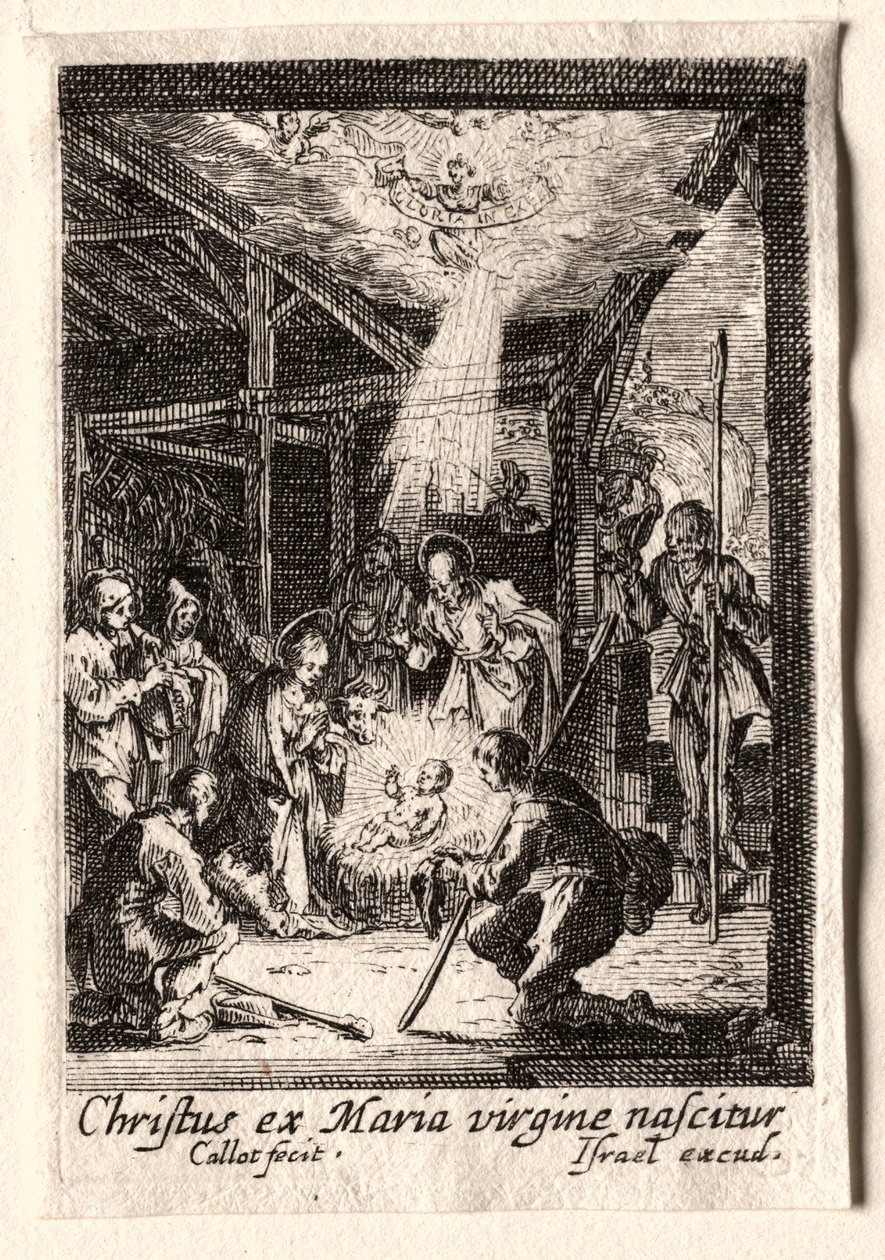Das Leben der Jungfrau: Die Geburt Christi von Jacques Callot