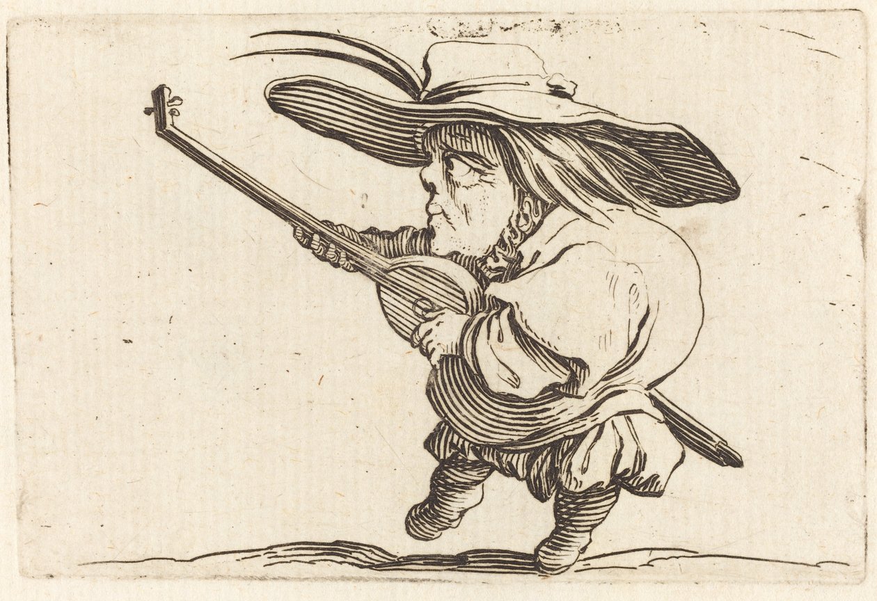 Der Lautenspieler von Jacques Callot