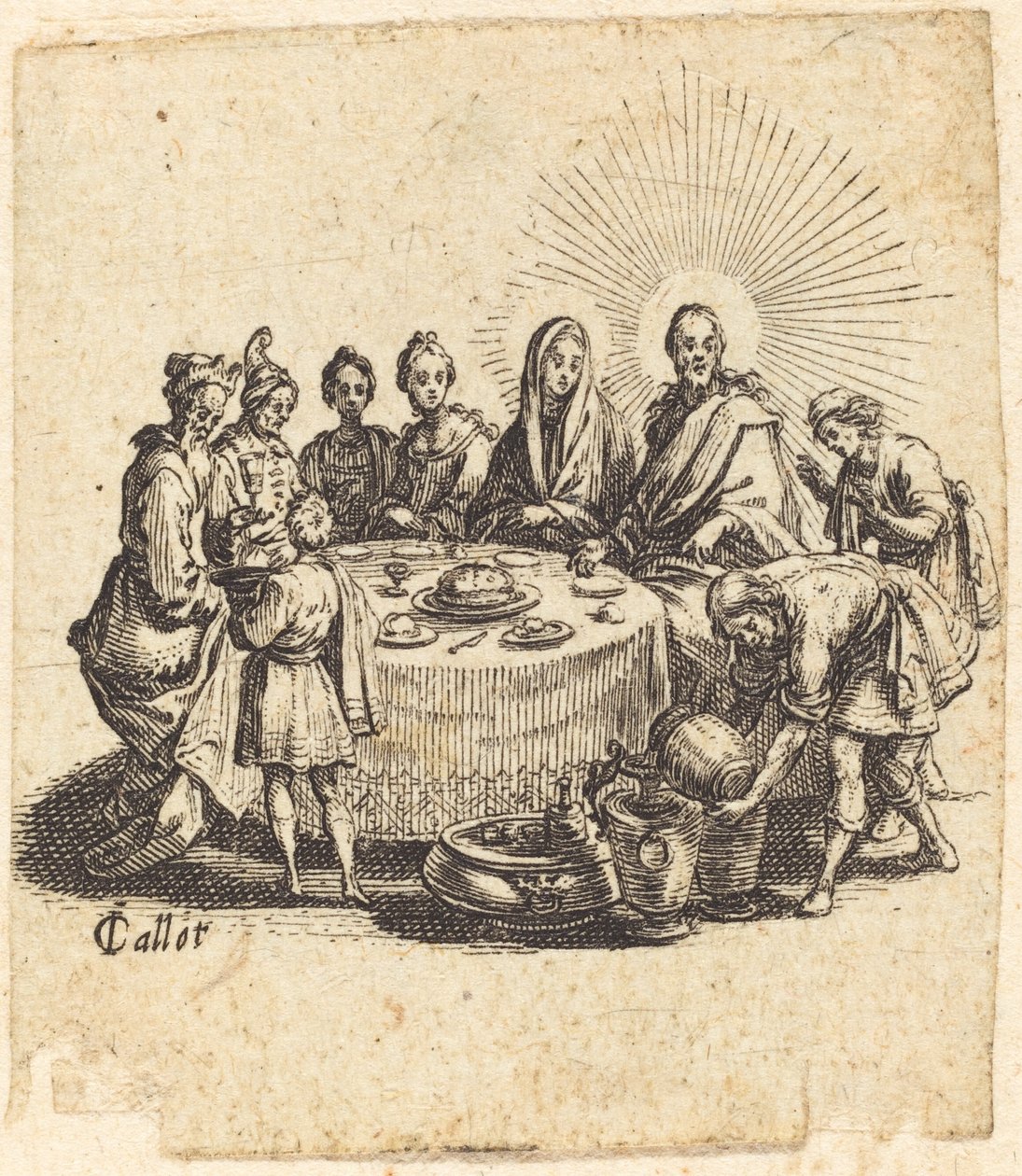 Die Hochzeit zu Kana von Jacques Callot
