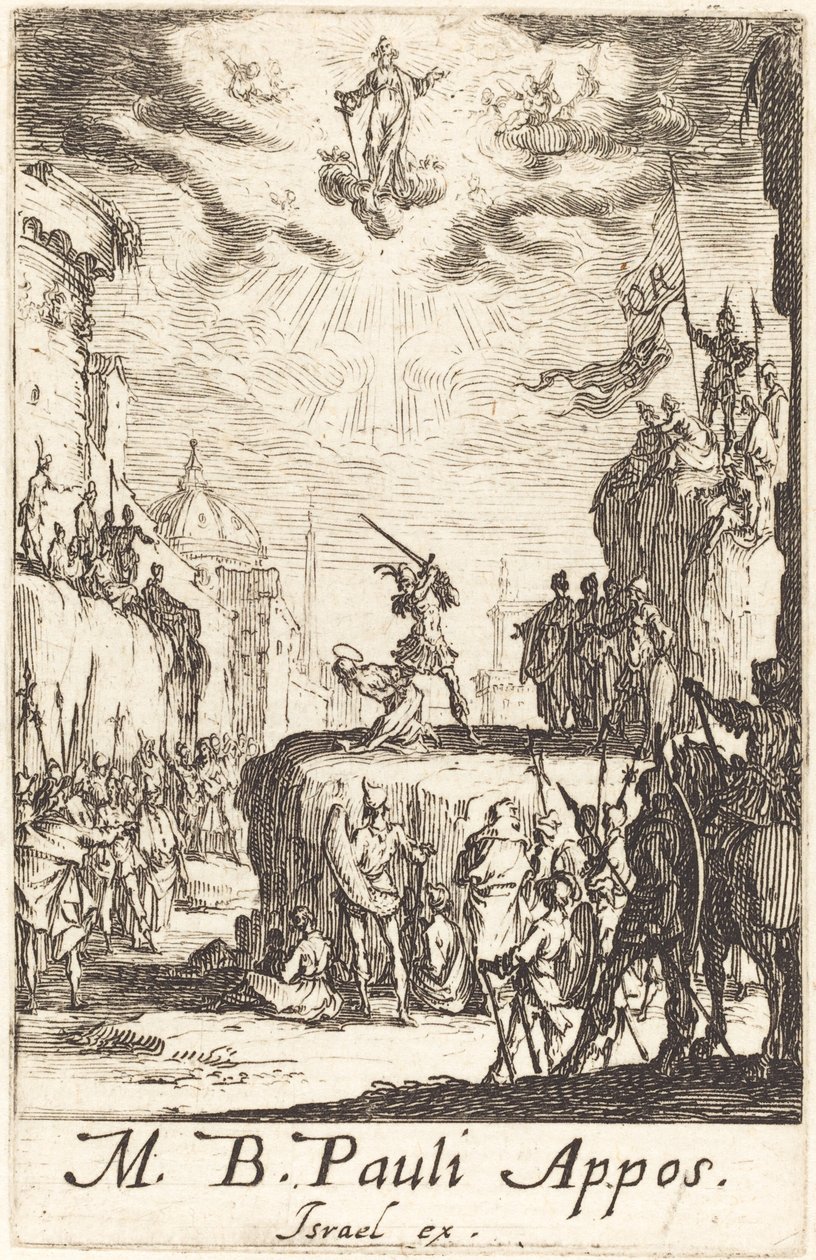 Das Martyrium des heiligen Paulus, ca. 1634-1635 von Jacques Callot
