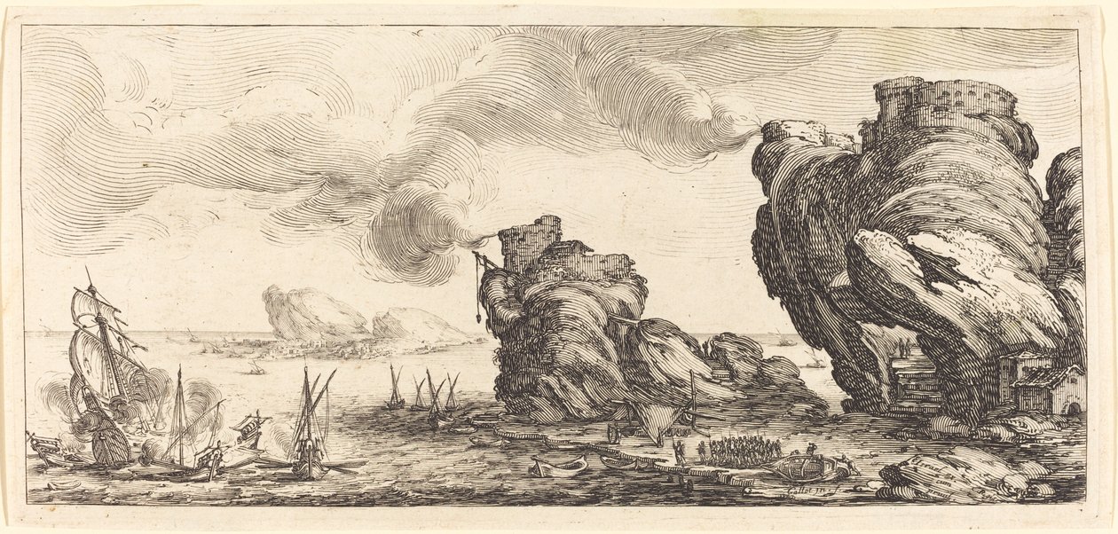 Die Seeschlacht von Jacques Callot