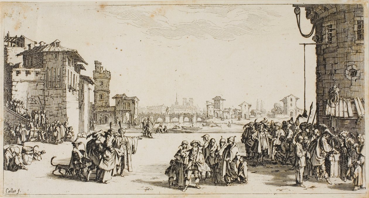 Der Sklavenmarkt von Jacques Callot