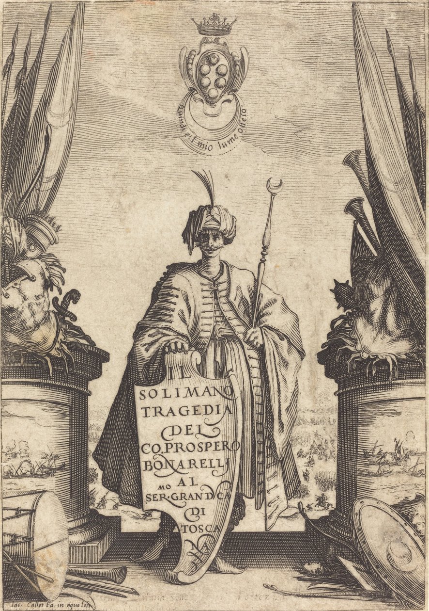 Titelseite für "Il Solimano" von Jacques Callot