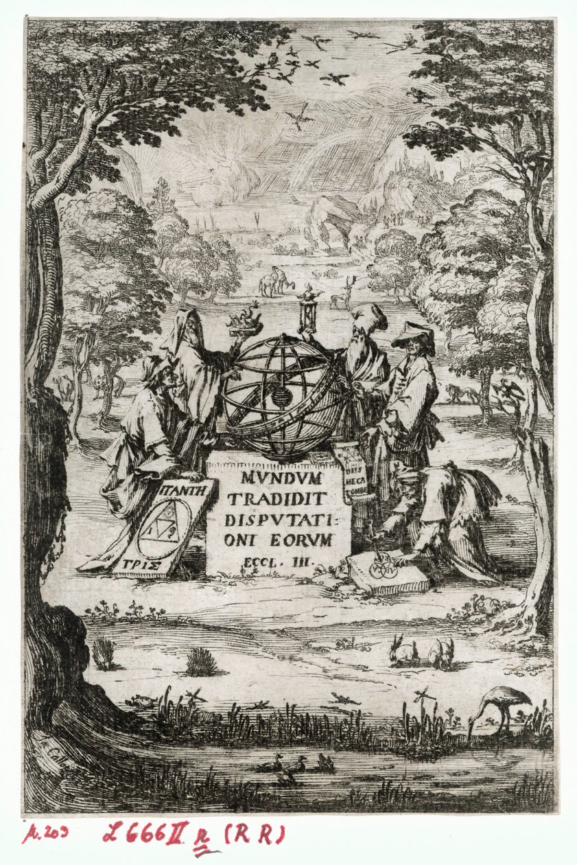 Titelseite zur Sacra Cosmologia von Jacques Callot