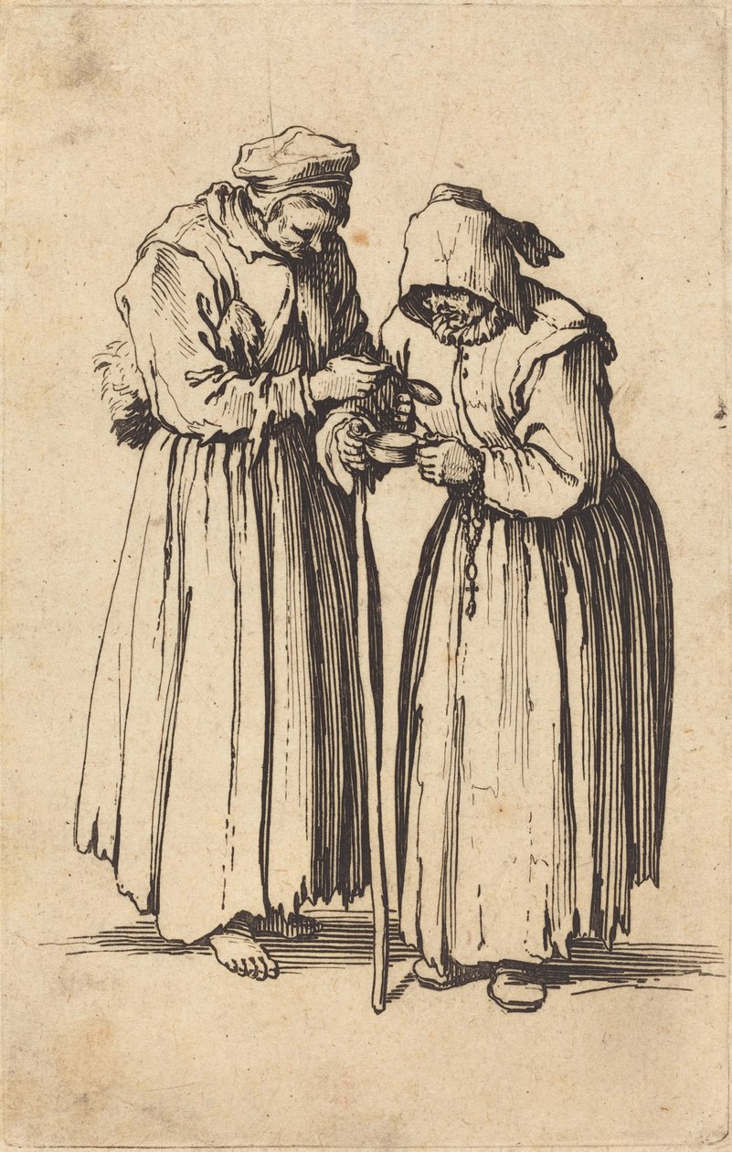 Zwei Bettlerinnen von Jacques Callot