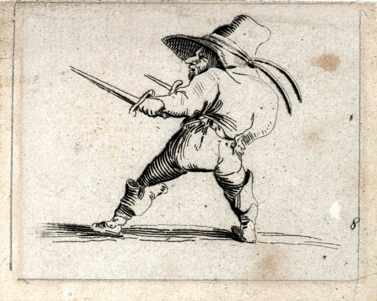 Verschiedene Gobbi-Figuren von Jacques Callot