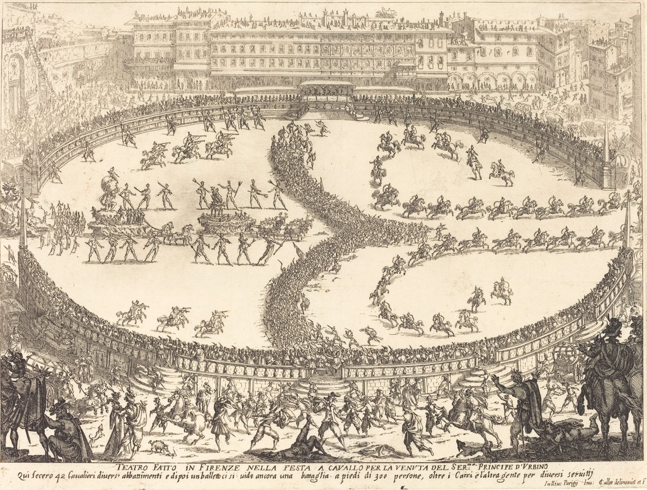 Ansicht des Festes von Jacques Callot